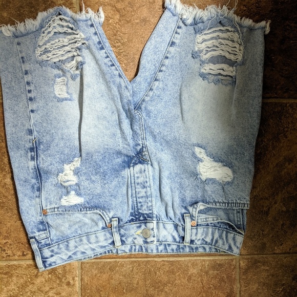 Topman distressed Jean shorts skinny - Picture 1 of 3